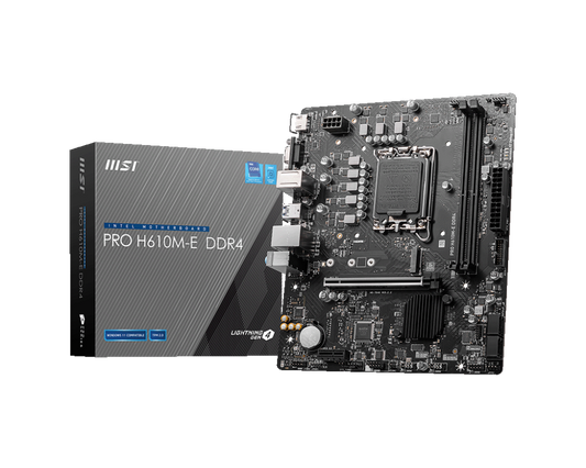 MSI PRO H610M-E DDR4 LGA1700 Motherboard