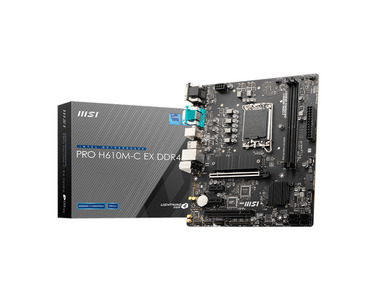 MSI PRO H610M-C EX DDR4 LGA 1700 Motherboard
