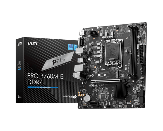 MSI PRO B760M-E DDR4 LGA 1700 Motherboard