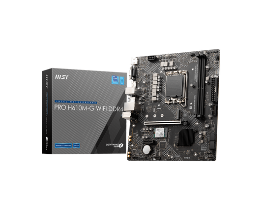 MSI PRO H610M-G WIFI DDR4 LGA 1700 Motherboard
