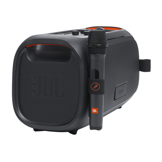 JBL PartyBox On-the-Go Essential Portable Party Speaker Built-in Lights and Wireless Mic