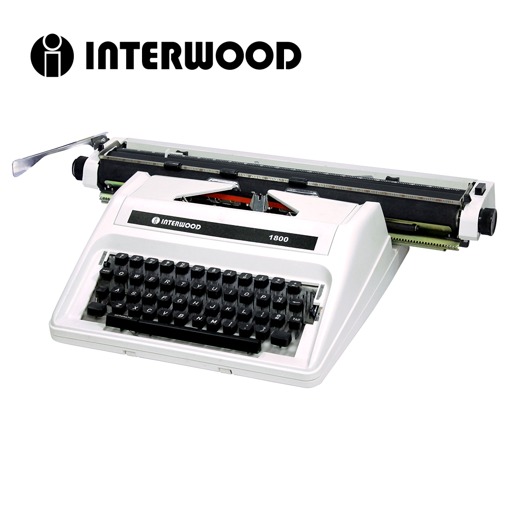 Interwood 18” Semi-Standard Manual Typewriter 1800