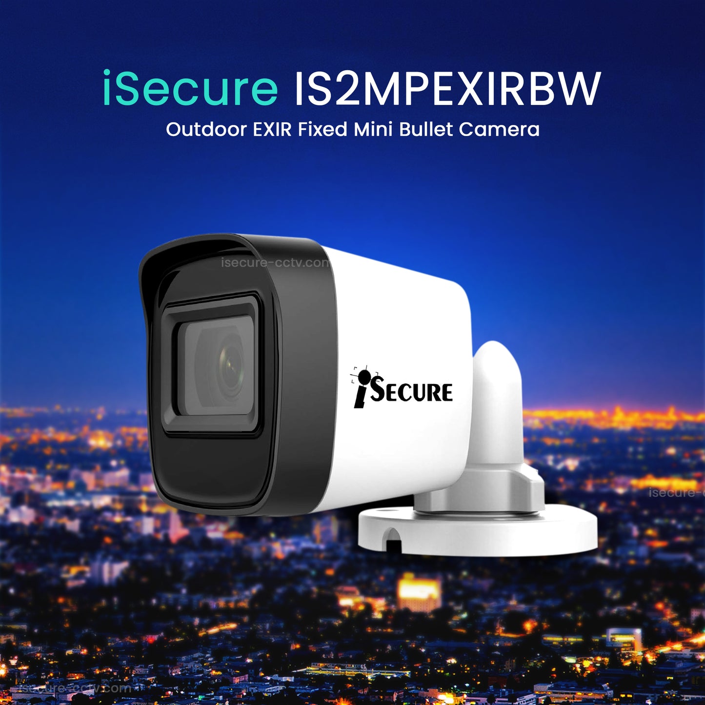 iSecure IS2MPEXIRBW Outdoor EXIR Fixed Mini Bullet Camera