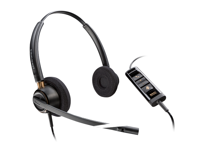Poly EncorePro 525 Microsoft Teams Certified Stereo with USB-A Headset (783R2AA)