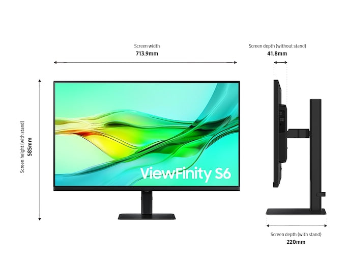 Samsung LS32D604UAEXXP 32" ViewFinity S6 S60UD QHD Monitor