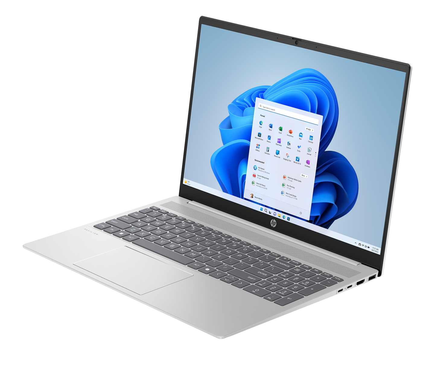 HP Pavilion 16-af0064TU 16" IPS Ultra 7 155U 16GB RAM 1TB SSD (B49W9PA) Win11 Natural Silver