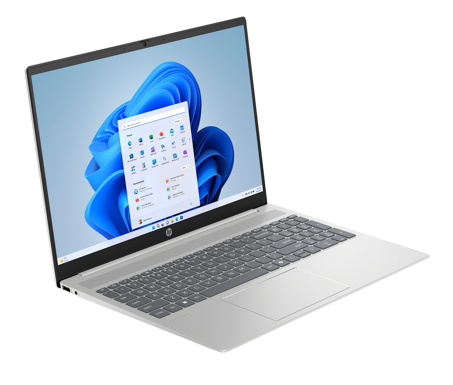 HP Pavilion 16-af0064TU 16" IPS Ultra 7 155U 16GB RAM 1TB SSD (B49W9PA) Win11 Natural Silver