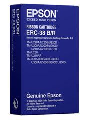 EPSON ERC-38(B) リボンカセット 10 in 1 パック-U220/U210 (C43S015377) リボンカセット 10 in 1 パック-U220/U210/U230/U325/U375/2 POS 消耗品