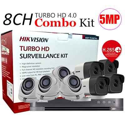 HIKVISION TVI-8CH4D4B-5MP 8CH Combo Kit