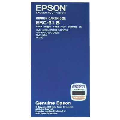EPSON ERC-31(B) RIBBON CASSETTE-M-930/H5000/5200/U950 (C43S015369) RIBBON CASSETTE-M-930/H5000/5200/U950/U925/U590 POS CONSUMABLES