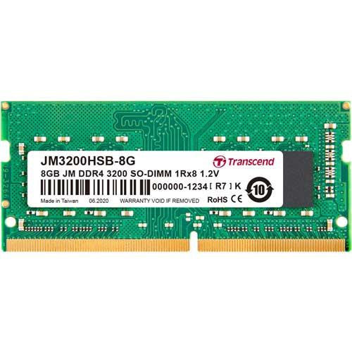 Transcend 8GB JM DDR4 3200MHZ SO-DIMM (JM3200HSB-8G) Memory RAM