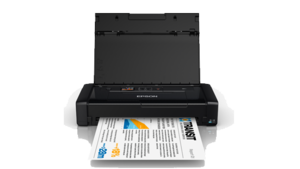 EPSON Workforce WF 100 (C11CE05502) 印刷速度 B - 7ipm / C 4ipm、20 枚 ADF、Wi-Fi、ページ印刷可能枚数 B250 ページ / C200 インクジェット プリンター