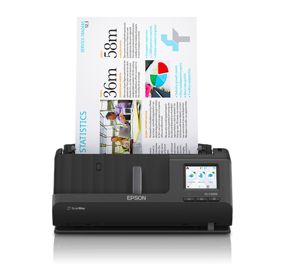 Epson WorkForce ES-C380W Wi-Fi Portable Sheet-fed Document Scanner (B11B269502)