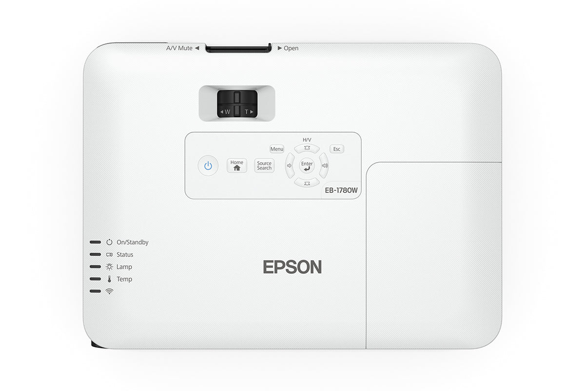Epson EB-1785W Wireless WXGA 3LCD 3200 Lumens Projector (V11H793052)