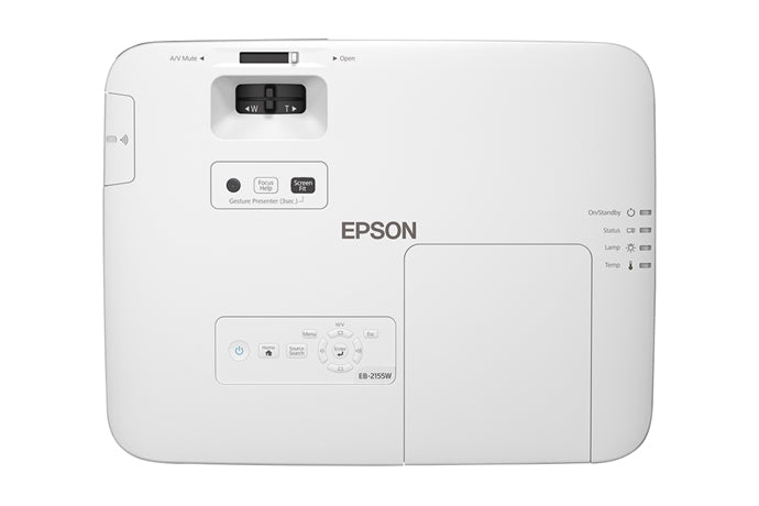 Epson EB-2155W WXGA 3LCD 5000 Lumens Projector (V11H818052) – ELN
