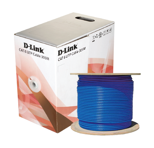 D-LINK NCB-C6UBLUR-305-24 CAT6 24 AWG 0.51mm PBC 6.0mm UTP Cable