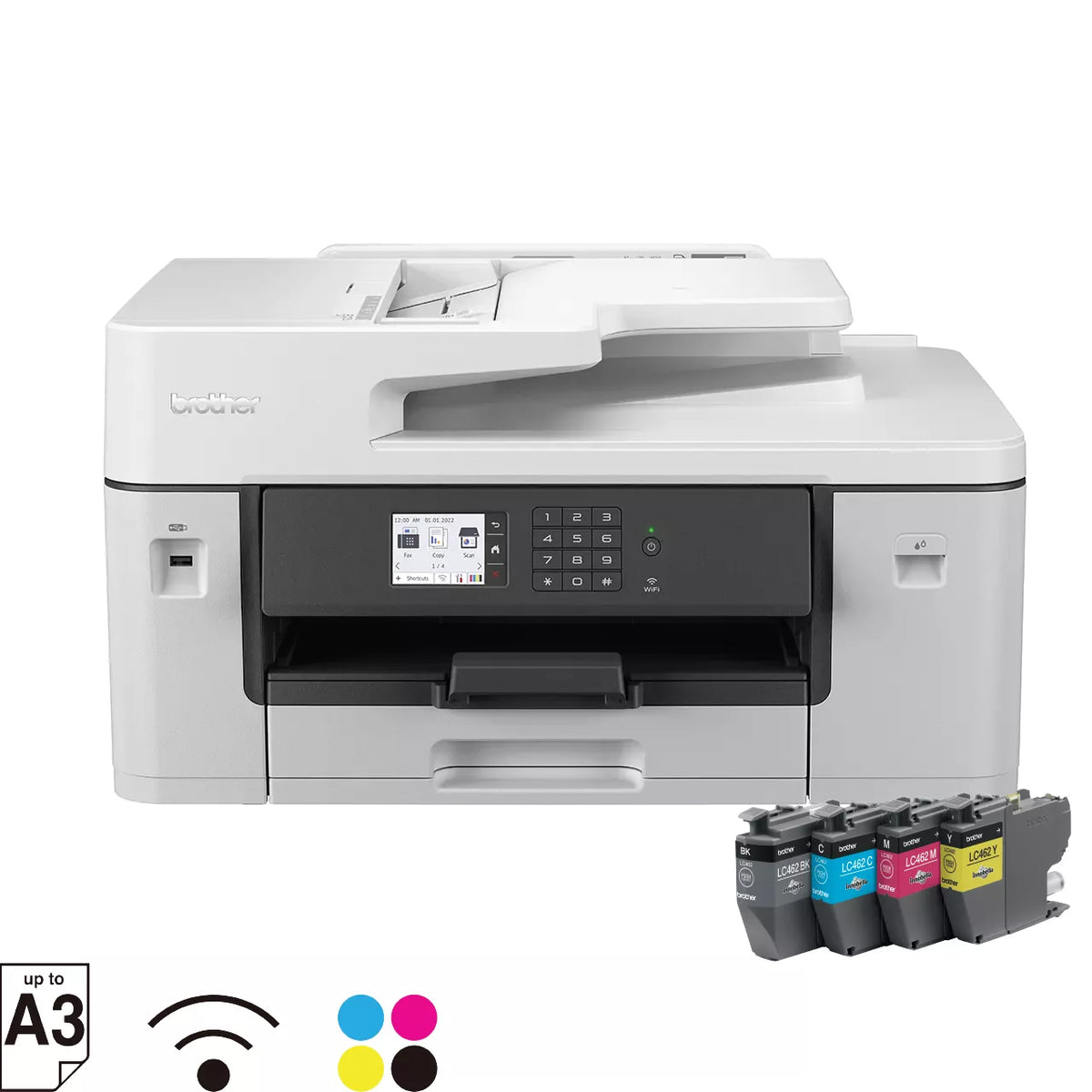 Brother MFC-J3540DW Fast print speed with 2.7” LCD Touch Panel Inkjet Printer