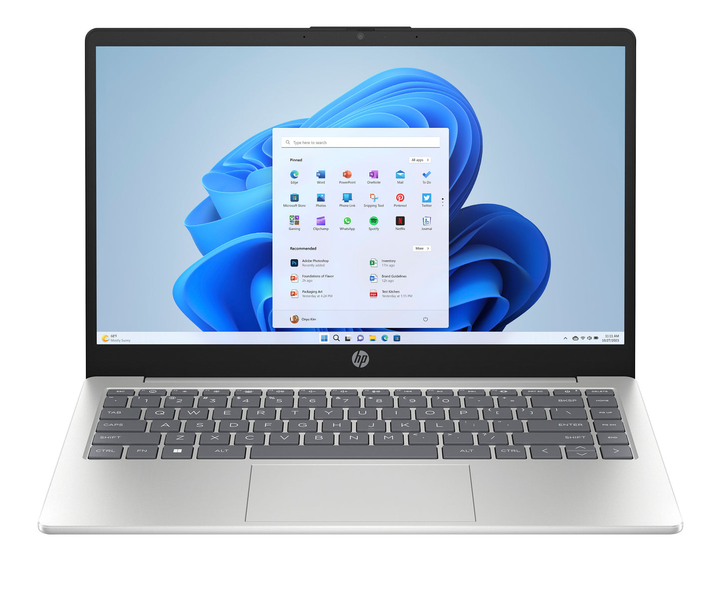 HP 14-ep0248TU (B49VRPA) 14FHD Intel Core i7-1255U 16GB RAM 512GB SSD Windows 11 Home Natural Silver
