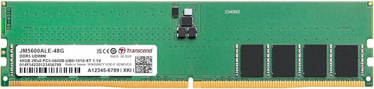 Transcend DDR5 5600 48GB Unbuffered Long-DIMM 1.1V (3Gx8)x16 2Rx8 (JM5600ALE-48G) DIMM RAM