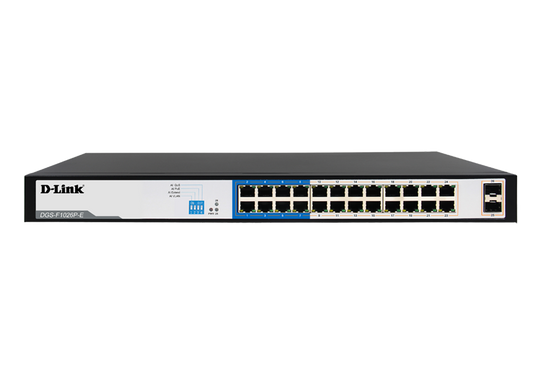 D-Link DGS-F1026P-E 24GE PoE + 2 SFP Ports 250m PoE Switch