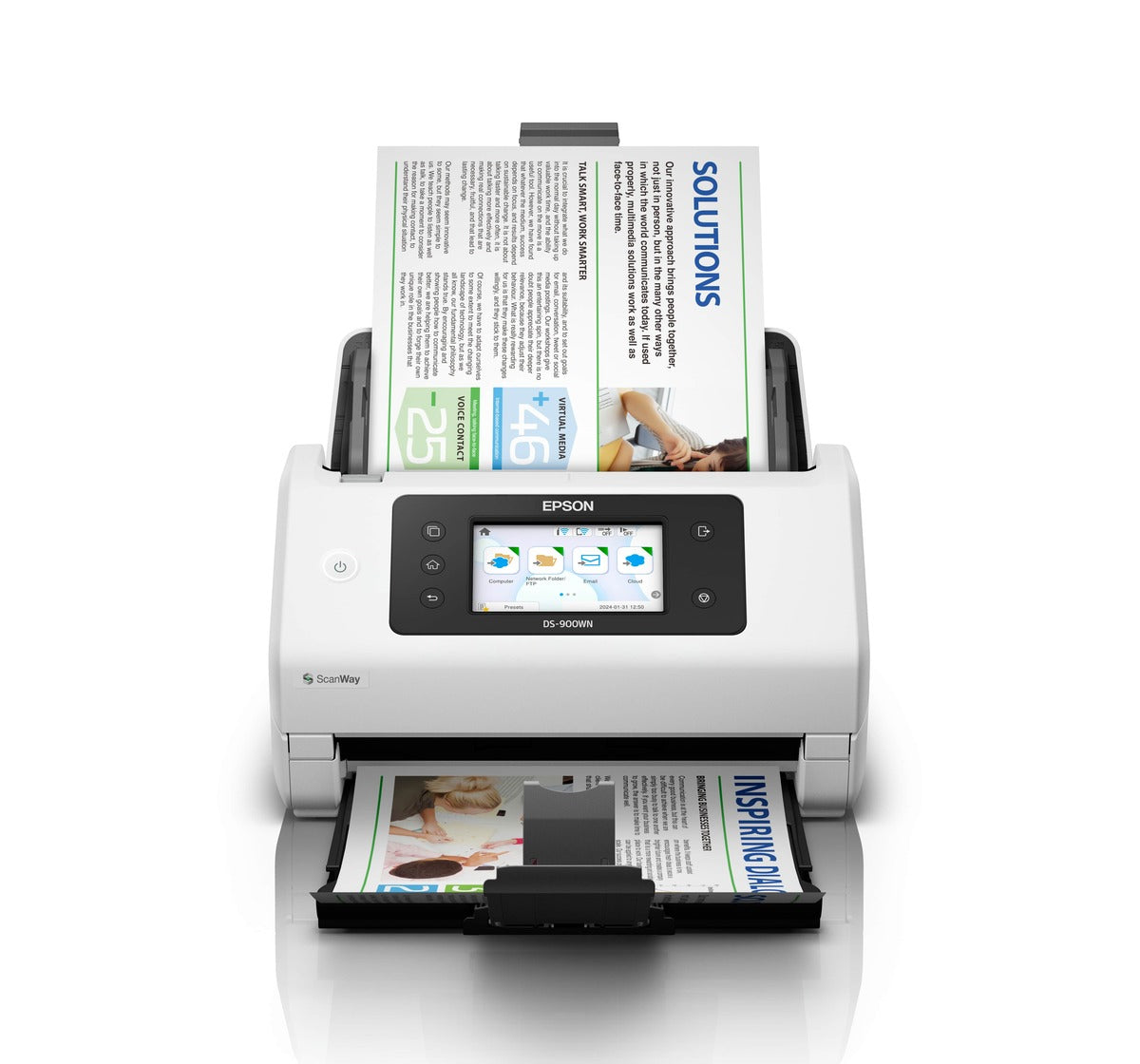 Epson WorkForce DS-900WN A4 Duplex Sheet-fed Document Scanner (B11B276502)