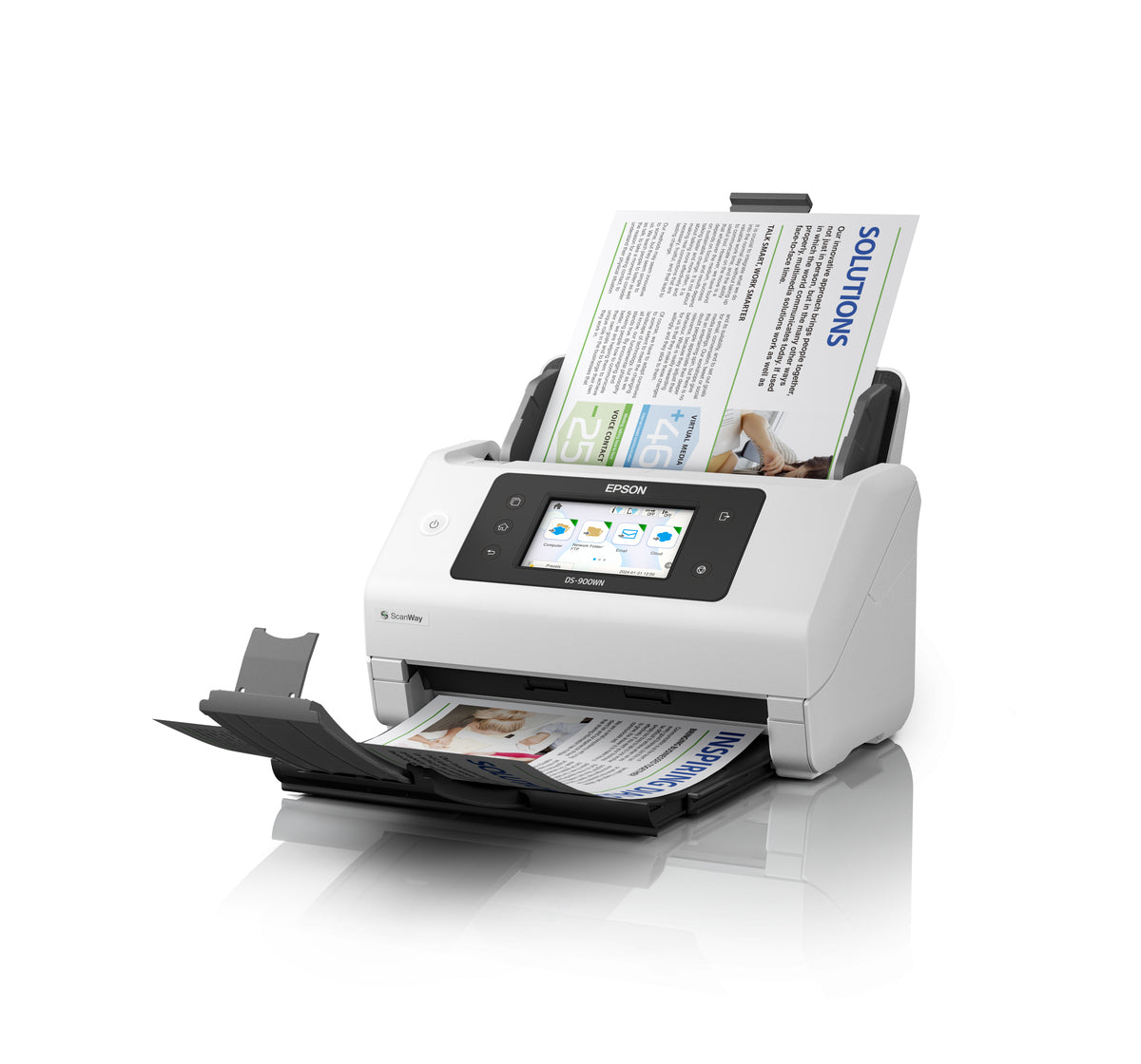 Epson WorkForce DS-900WN A4 Duplex Sheet-fed Document Scanner (B11B276502)