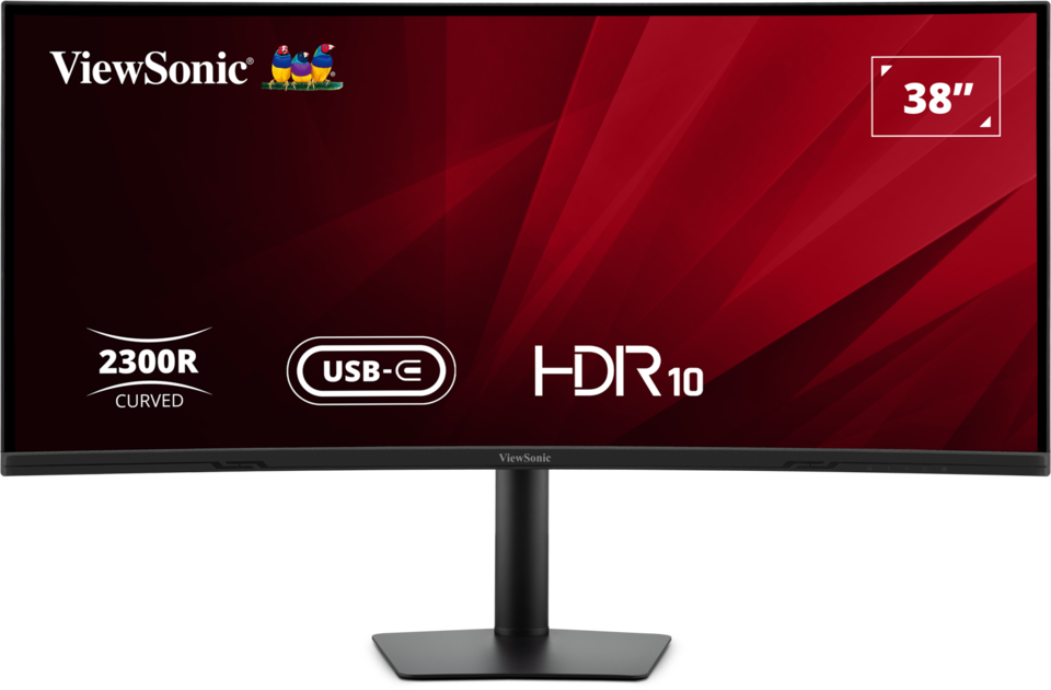 ViewSonic VG3820C 38” UWQHD+ 21:9 IPS Curved Monitor with USB-C Hub
