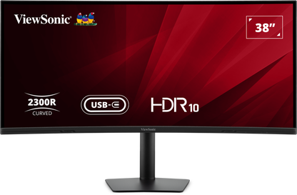ViewSonic VG3820C 38” UWQHD+ 21:9 IPS Curved Monitor with USB-C Hub