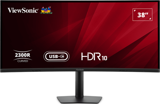 ViewSonic VG3820C 38” UWQHD+ 21:9 IPS Curved Monitor with USB-C Hub