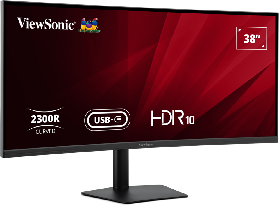 ViewSonic VG3820C 38” UWQHD+ 21:9 IPS Curved Monitor with USB-C Hub