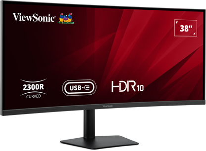 ViewSonic VG3820C 38” UWQHD+ 21:9 IPS Curved Monitor with USB-C Hub