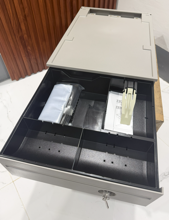 IBM POS Cash Drawer – Grey Iron