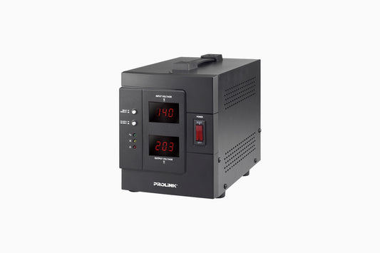 Prolink PVR2000D 2KVA 自動電圧レギュレータ（LCD 付き）