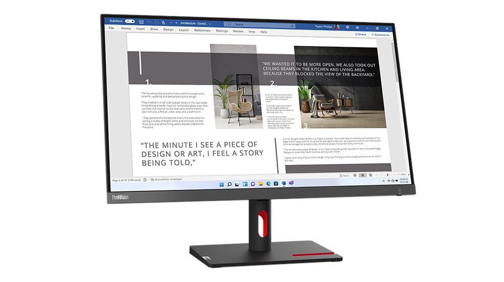 Lenovo ThinkVision S27i-30 27" FHD (1920x1080) IPS Monitor (63DFKAR4WW)