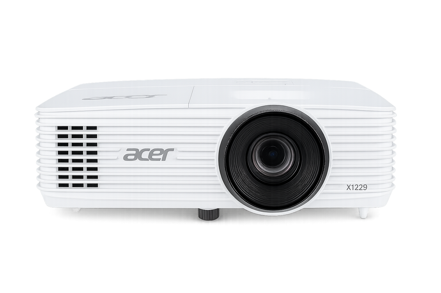 Acer X1229 front view color white with a transparent background 
