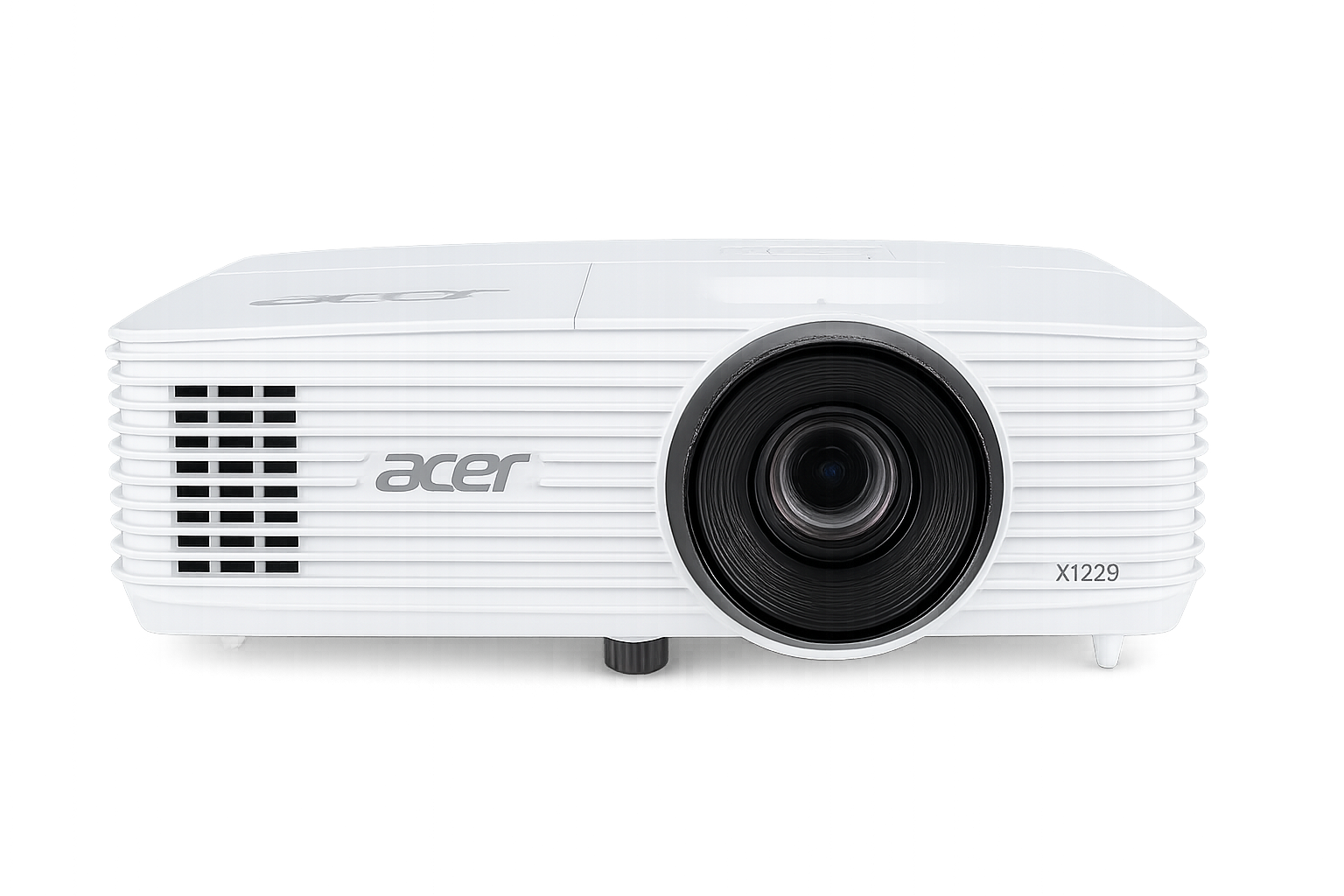 Acer X1229 front view color white with a transparent background 
