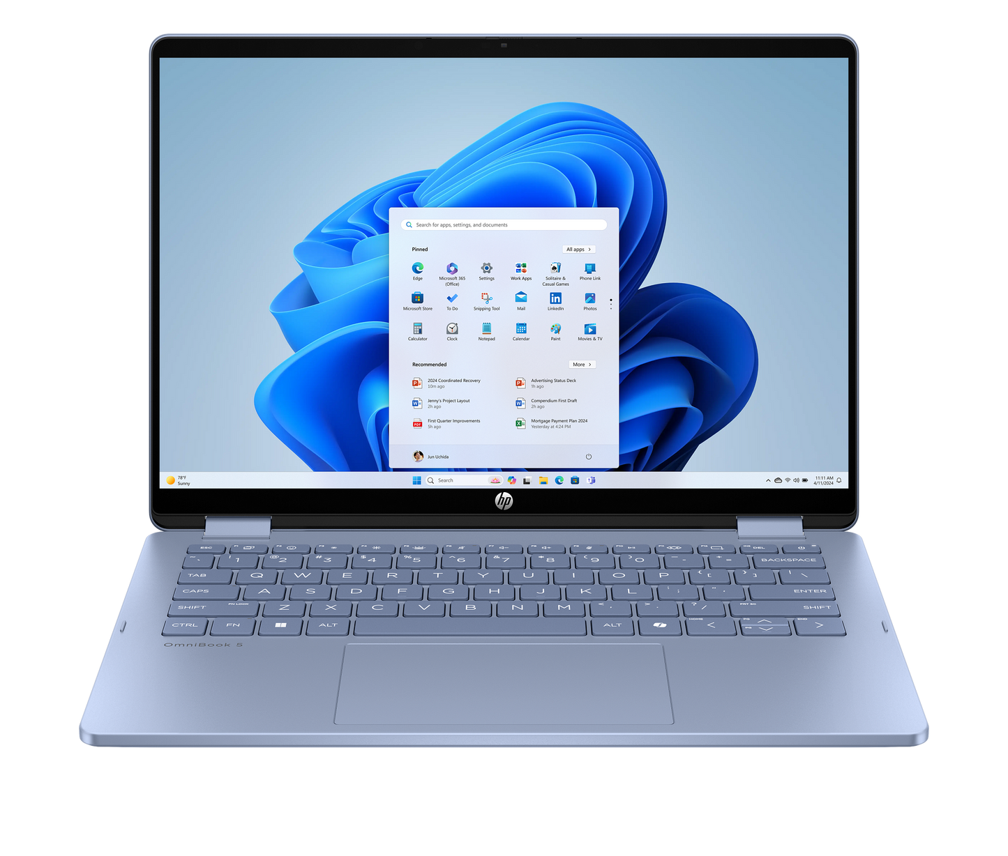 HP OmniBook 5 Flip 2-in-1 Laptop 14-fp0060TU Core 5-120U 16GB RAM 512GB SSD Windows 11 Home (BX9C3PA)