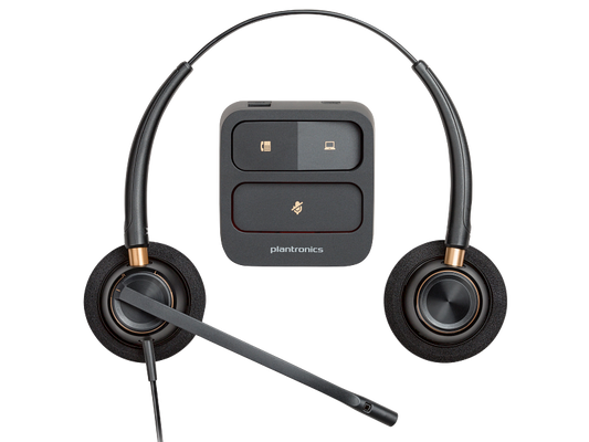 Poly EncorePro 520 Binaural Headset +Quick Disconnect (783P7AA)