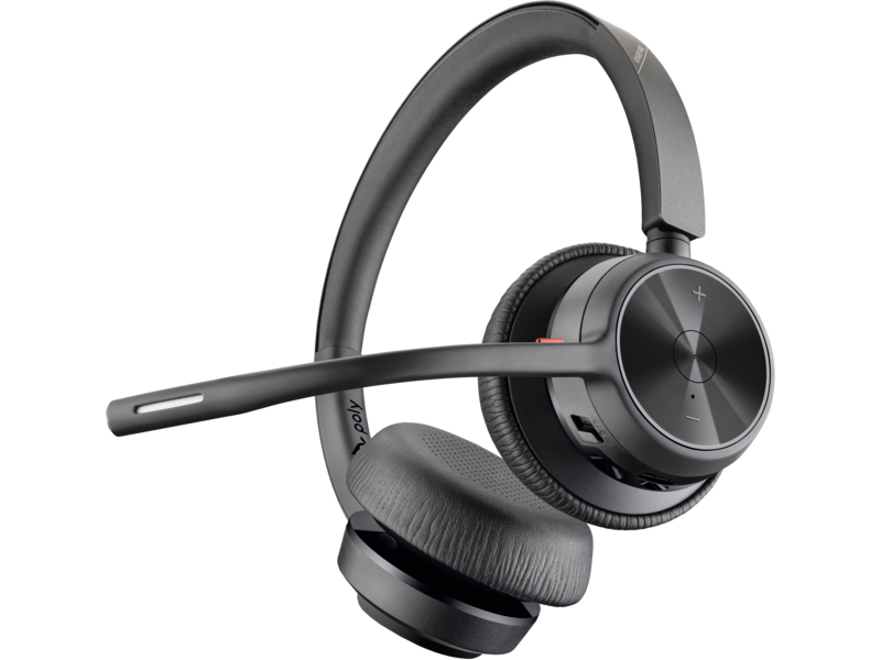 Poly Voyager 4320 UC Stereo USB-A Headset +BT700 USB-A Adapter +Charging Stand (77Y99AA)