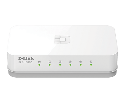 D-Link DES-1005C 5-Port 10/100 Mbps Unmanaged Desktop Switch