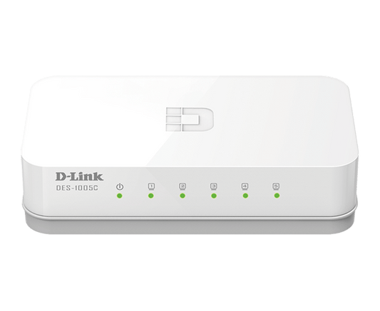 D-Link DES-1005C 5-Port 10/100 Mbps Unmanaged Desktop Switch