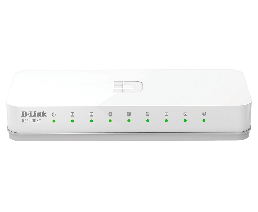 D-Link DES-1008C 8-Port 10/100 Mbps Unmanaged Switch