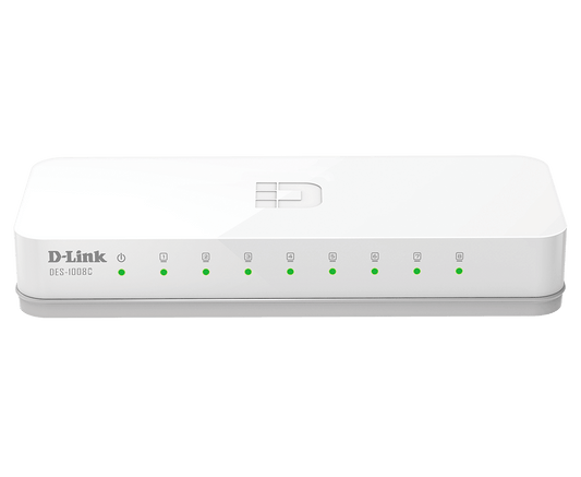 D-Link DES-1008C 8-Port 10/100 Mbps Unmanaged Switch