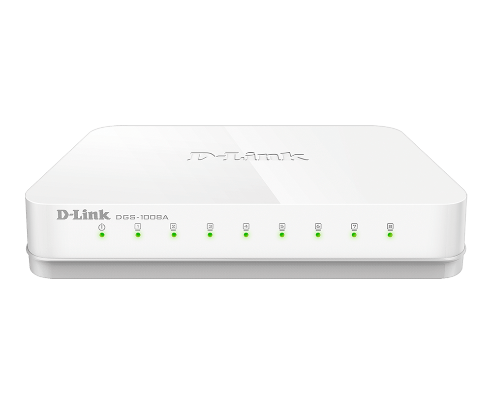 D-Link DGS-1008A 8-Port Gigabit Easy Desktop Switch