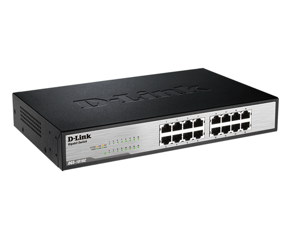 D-Link DGS-1016C 16-Port Gigabit Unmanaged Switch