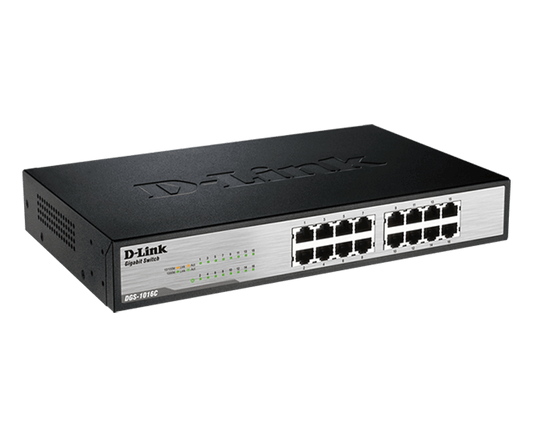 D-Link DGS-1016C 16-Port Gigabit Unmanaged Switch