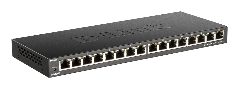 D-Link DGS-1016S 16-Port Gigabit Unmanaged Switch