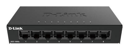 D-Link DGS-108GL 8-Port Gigabit Unmanaged Desktop Switch