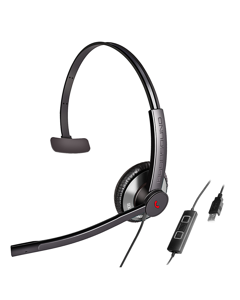 Addasound EPIC EPIC 511 Wired Mono Headset (UC) Teams UC,2-mic NC, USB-A, Gray