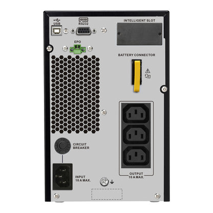 APC Easy UPS On-Line (SRV1KI-E) 1000VA/900W Tower 230V 3x IEC C13 outlets Intelligent Card Slot LCD
